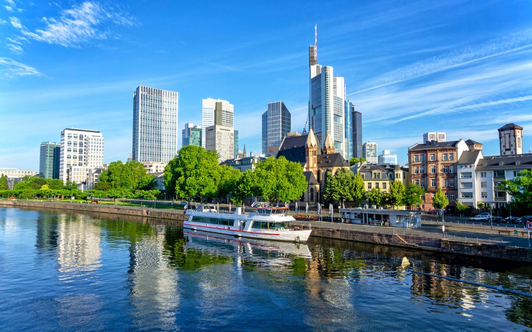 Ville de Francfort en Allemagne