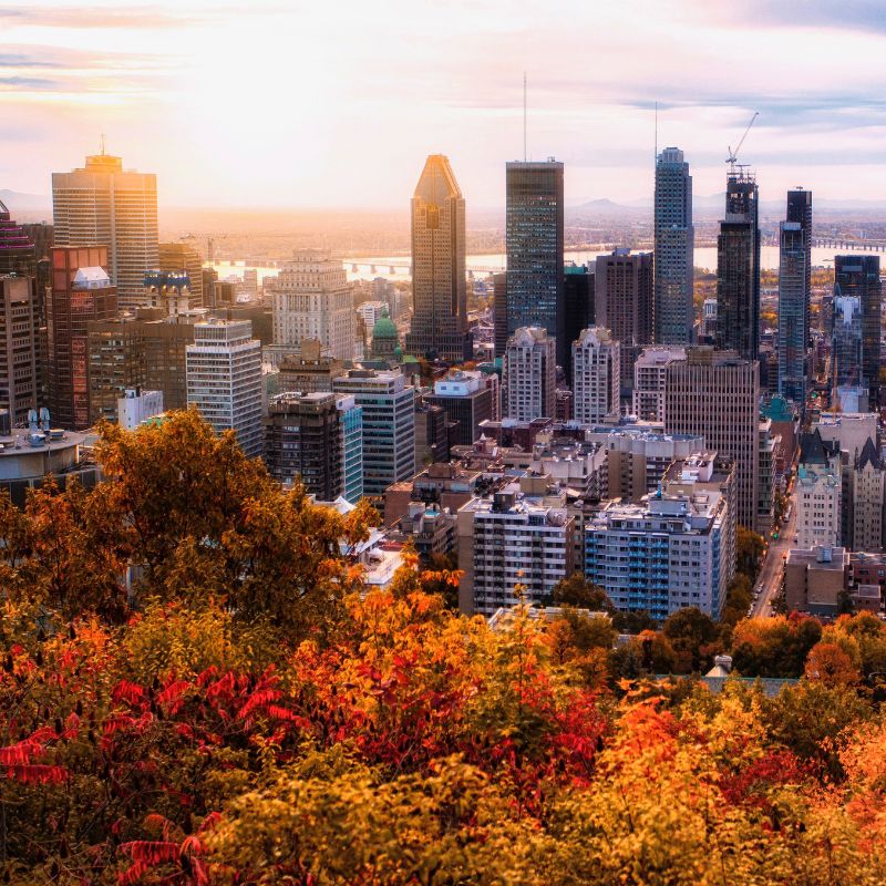 Vue sur la ville de Montreal