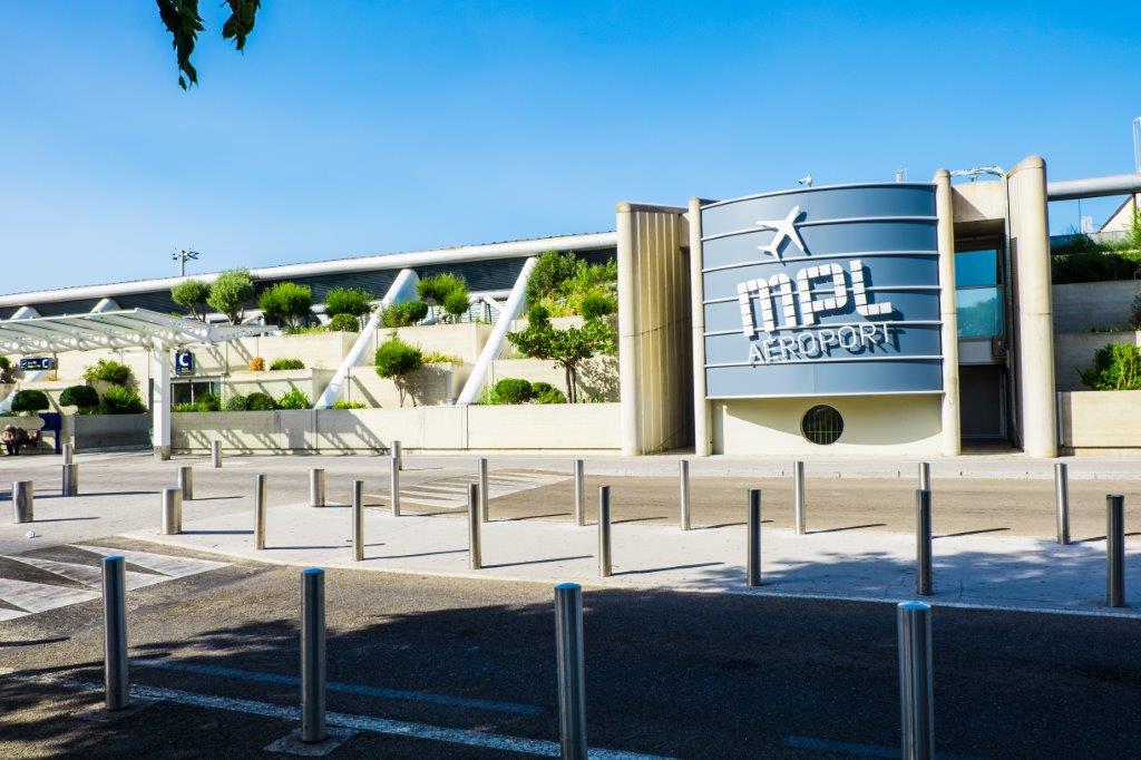 Façade aéroport de Montpellier Méditerranée