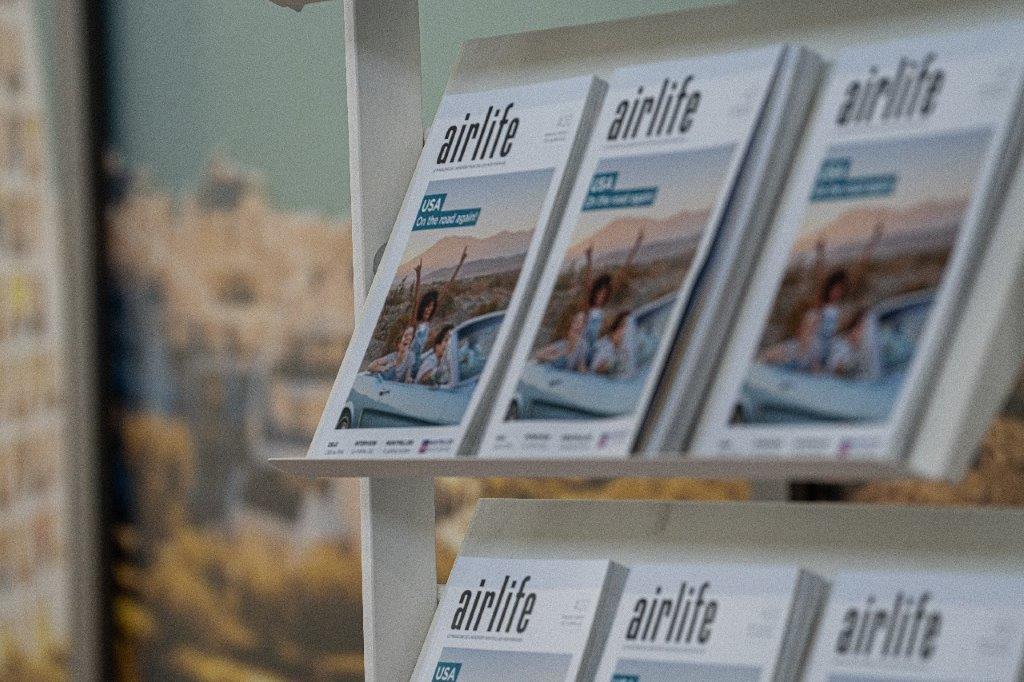 présentoir magazine Airlife
