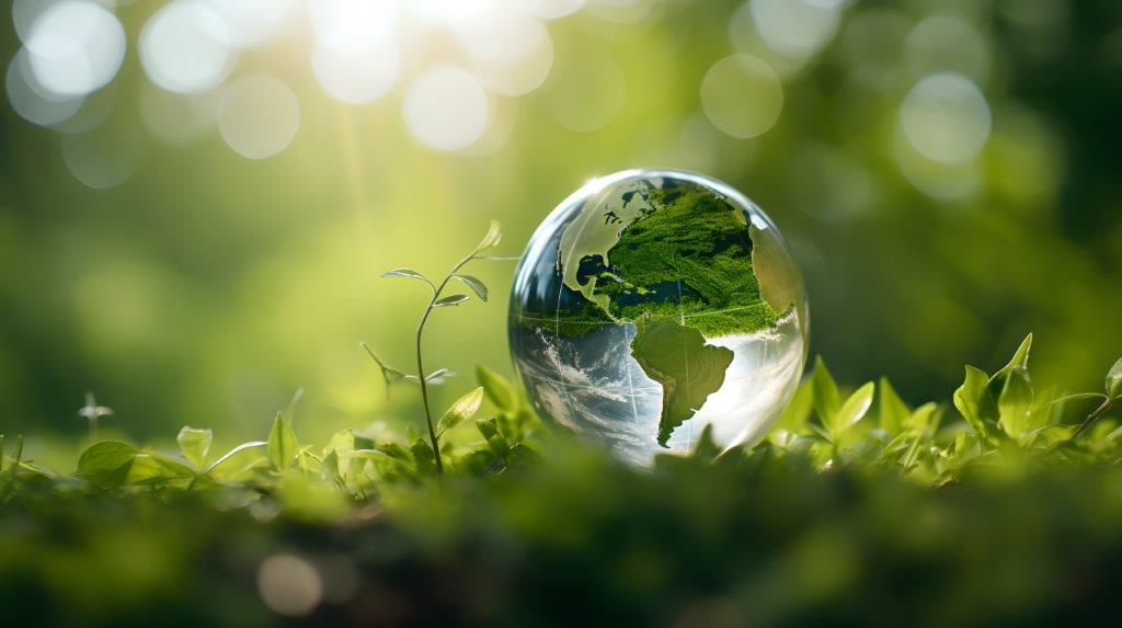 terre en bulle d'eau
