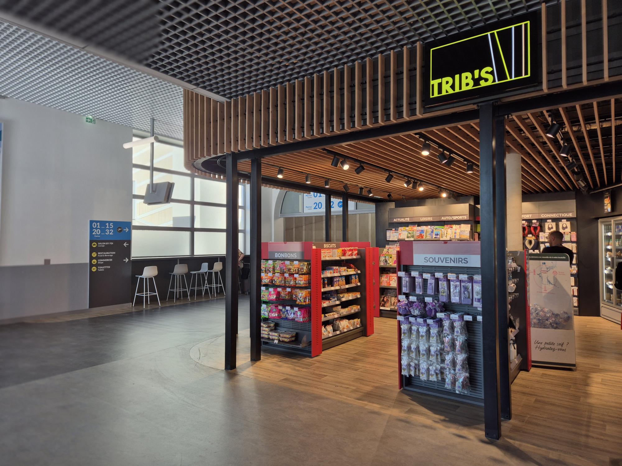 boutique trib's de la salle d'embarquement