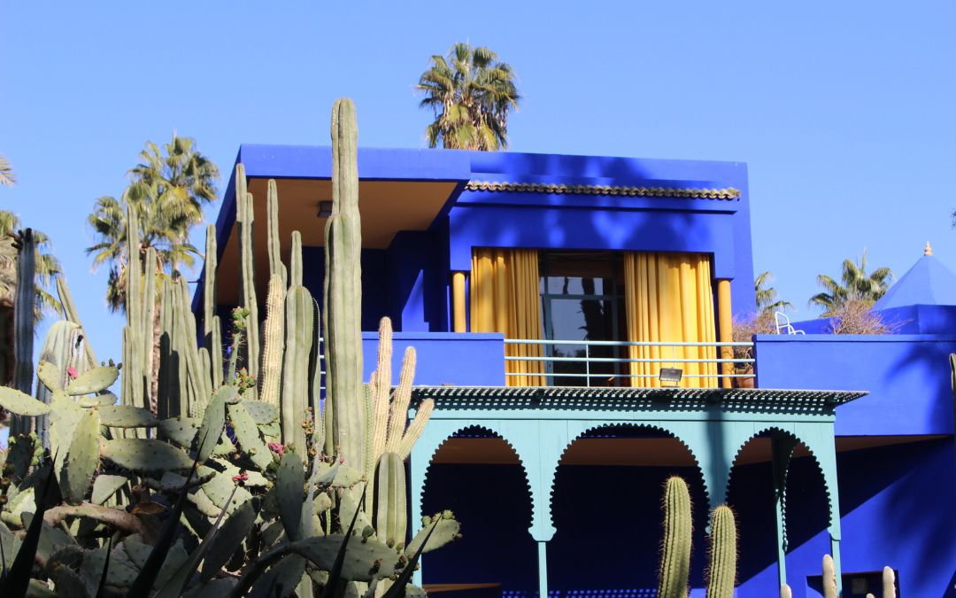 jardin majorelle marrakech montpellier aeroport