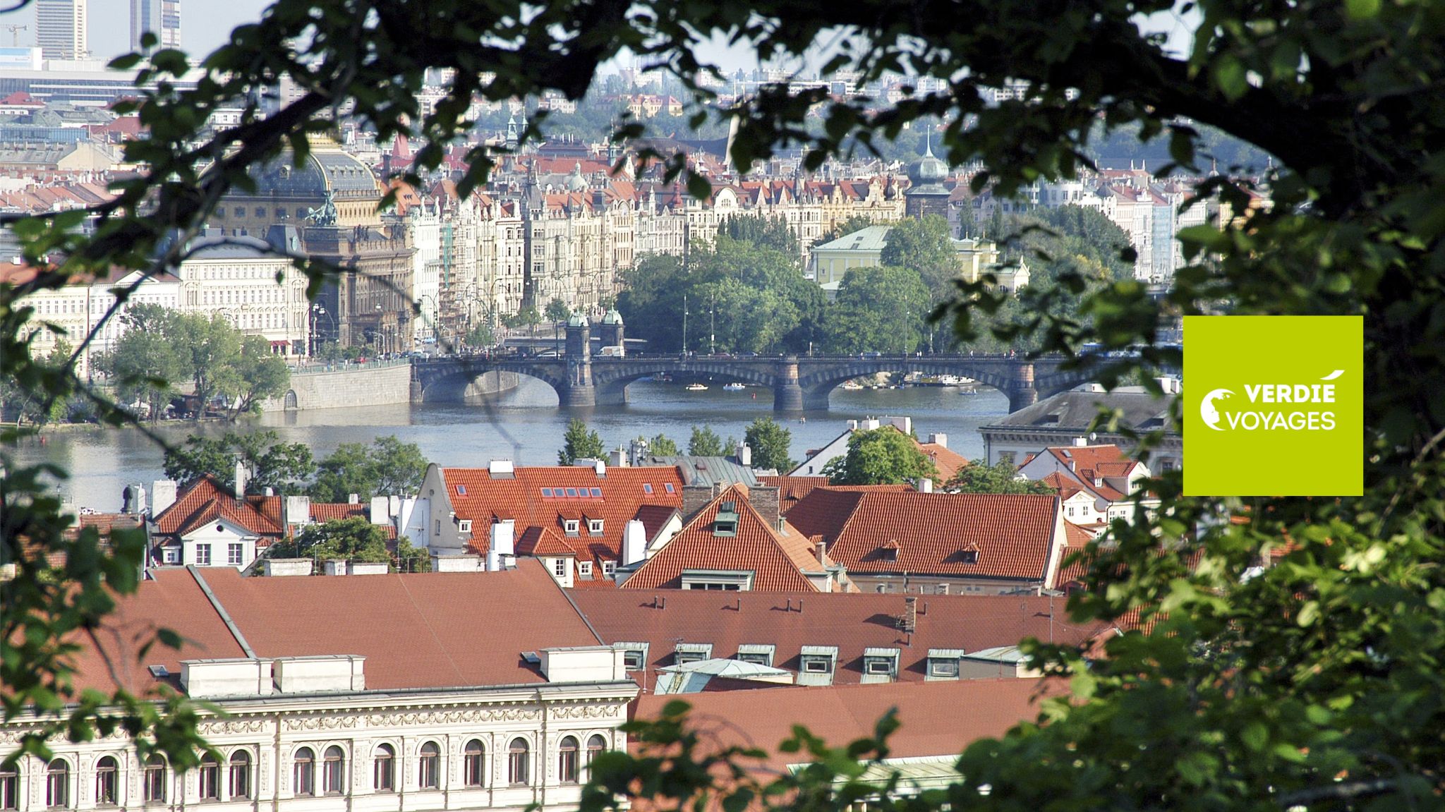 Vue de Prague au départ de Montpellier