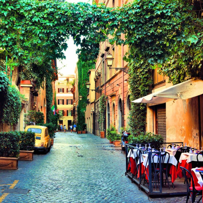 Le quartier Trastevere à Rome