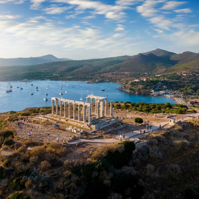 Cap Sounion près d'Athènes