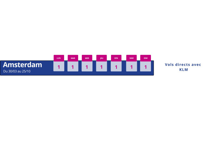 programme vol montpellier amsterdam