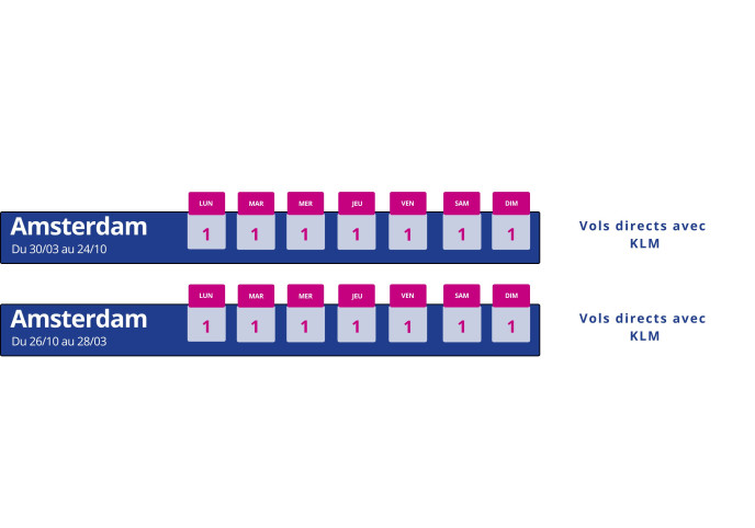 programme vol montpellier amsterdam