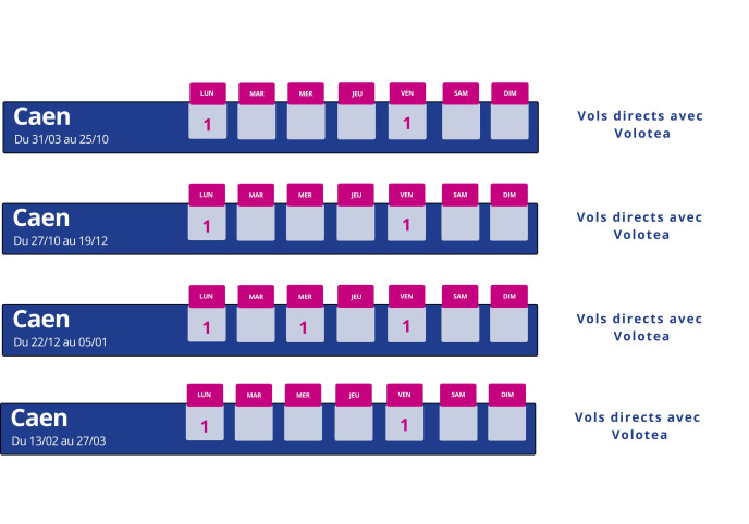 programme vol montpellier caen
