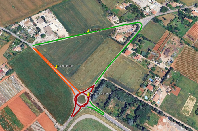 Plan de déviation réfection de chaussées AMM