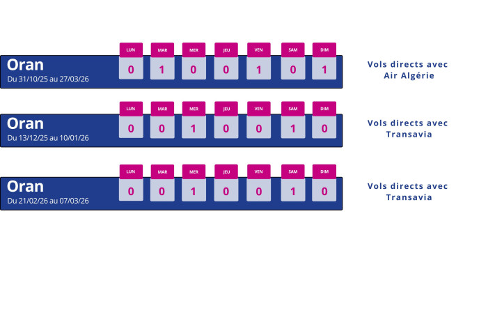 programme vol montpellier oran